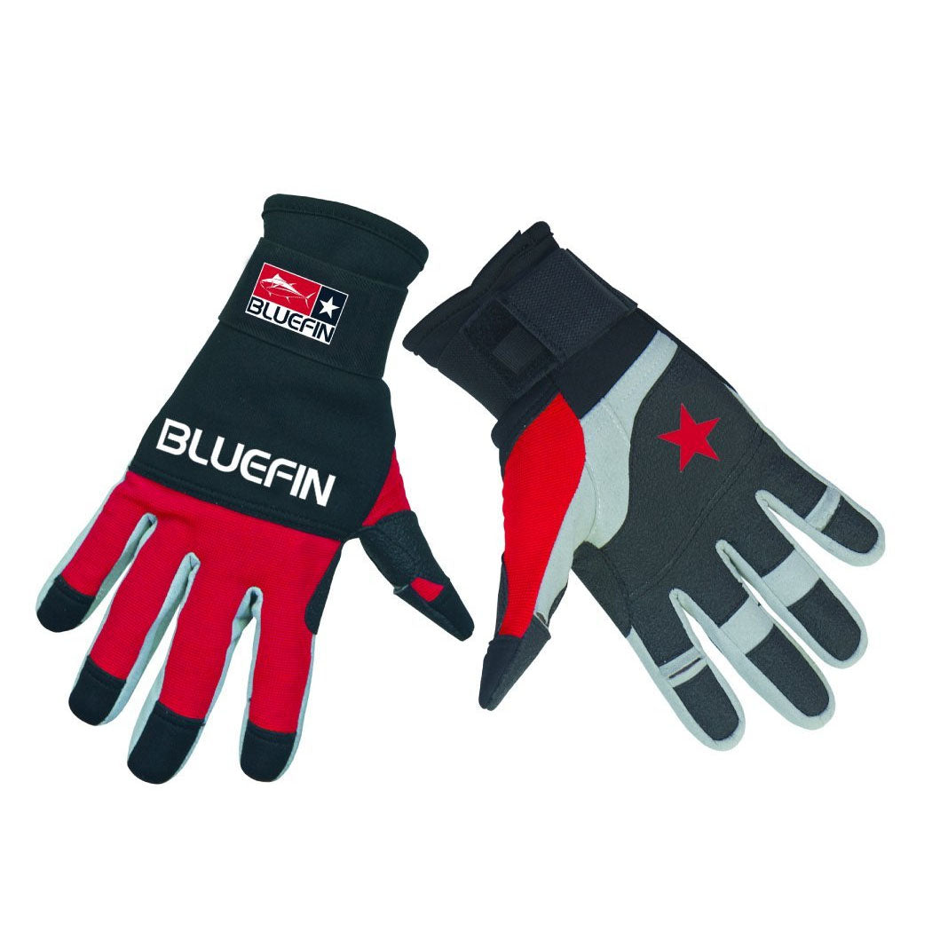 Bluefin Fishing Gloves - Large Red