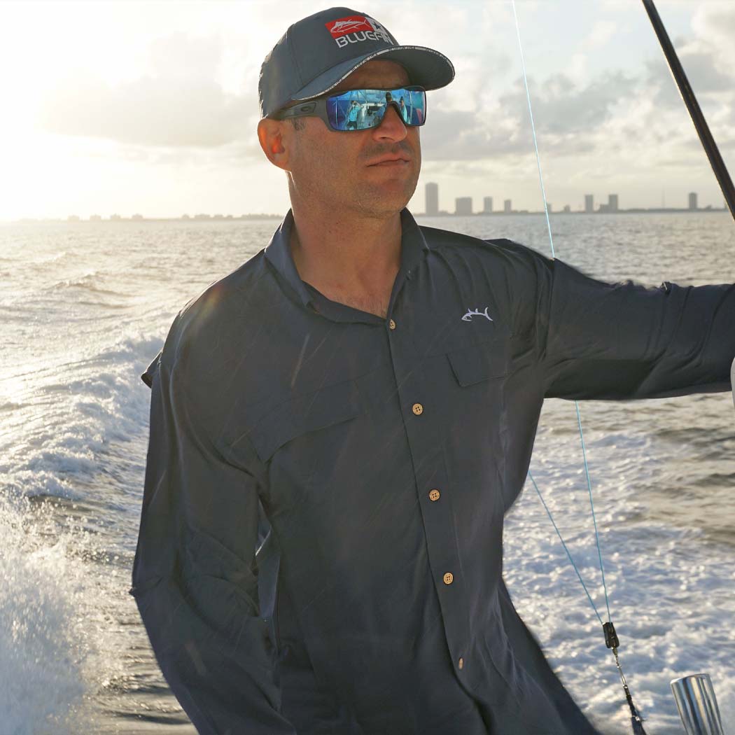 Bluefin Long Sleeve UV Protective Performance Sport Fishing Shirt