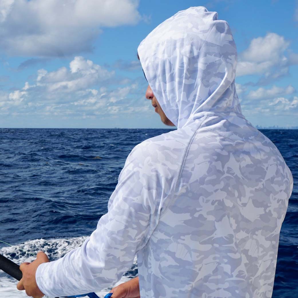 Bluefin Superleggera Camo Solar UV Protective Fishing Hoodie