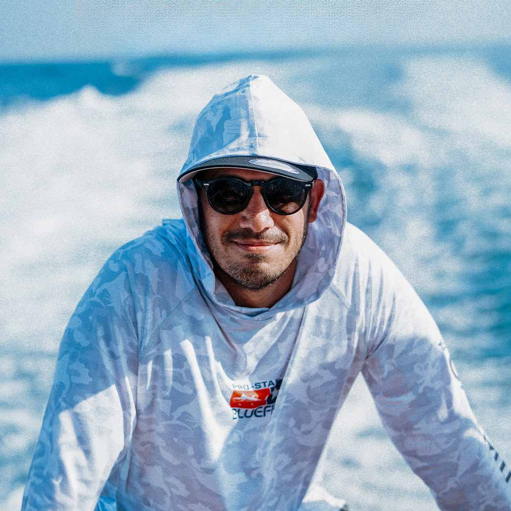 Bluefin Superleggera Camo Solar UV Protective Fishing Hoodie