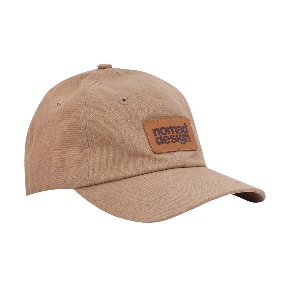 Nomad Design Performance Caps / Hats - Canvas Cap Tan Leather Patch