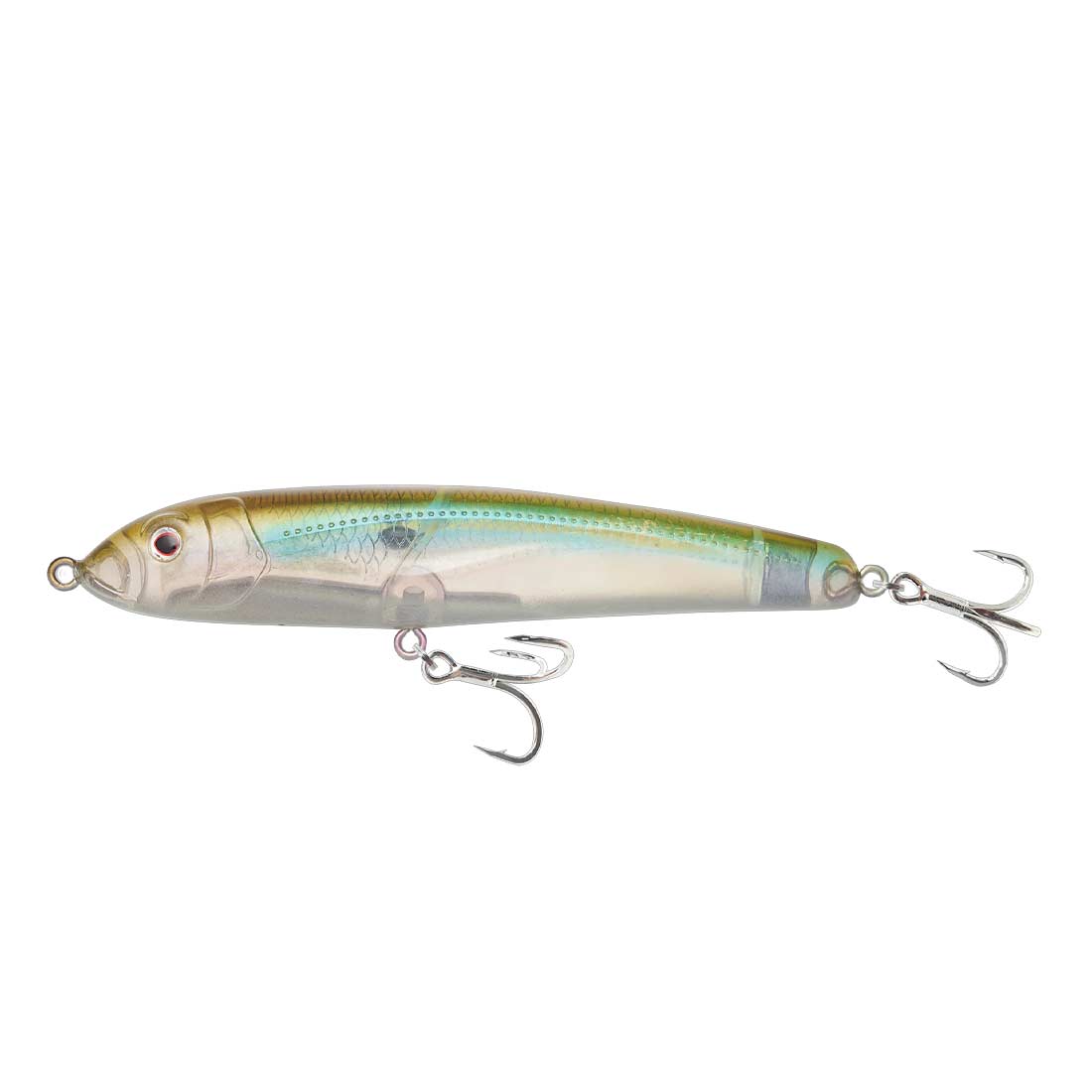 Nomad Riptide Stickbait Lure - 95mm 13g Fatso Floating Aqua Ghost