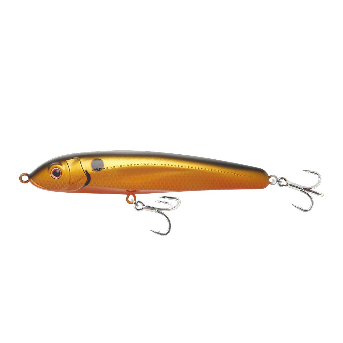 Nomad Riptide Stickbait Lure - 95mm 13g Fatso Floating Gold Black Back