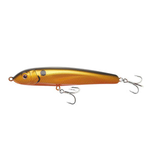 Nomad Riptide Stickbait Lure - 95mm 13g Fatso Floating Gold Black Back