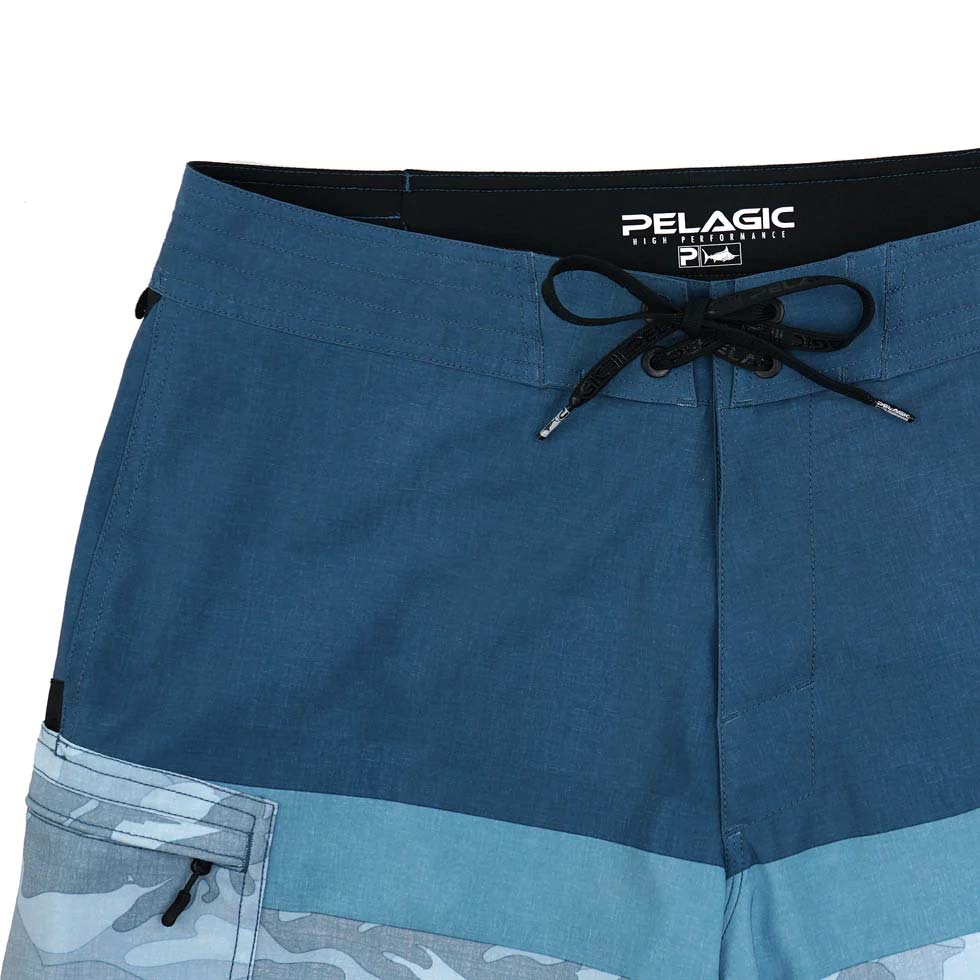 Pelagic Blue Water Camo Fishing Shorts