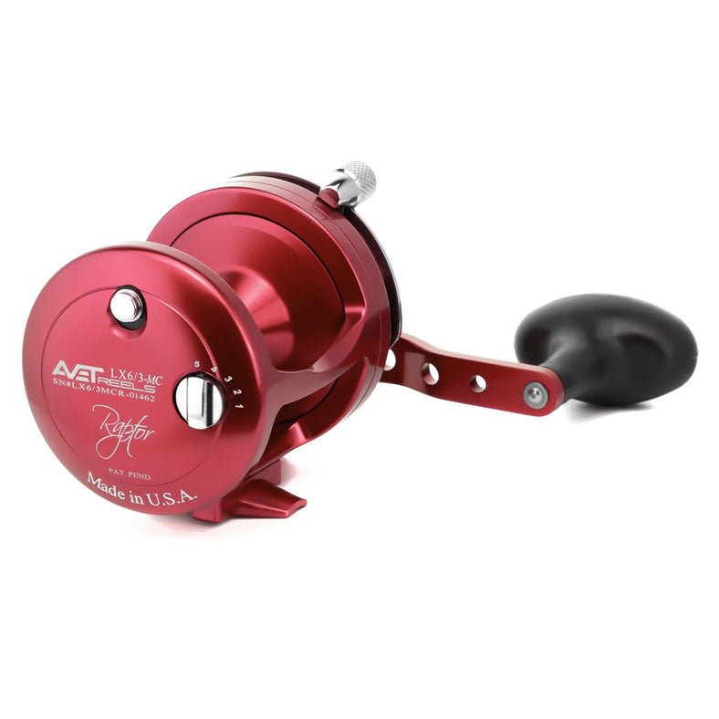 Avet LX Raptor 6/3 Classic Two-Speed Magic Cast Reel - Red Right Hand