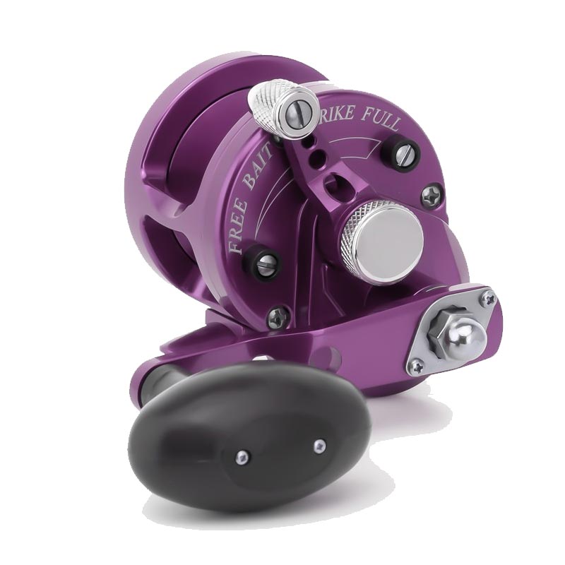 Avet G2 SXJ 5.3 (Narrow Spool) Fishing Reel - No Glide Plate - Purple Right Hand