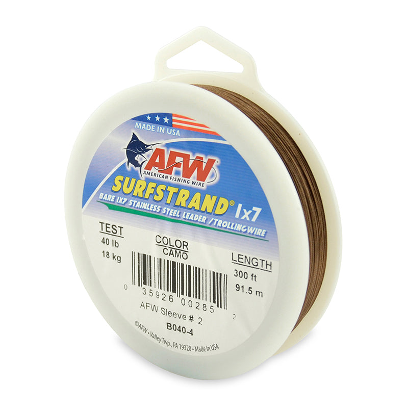AFW Surfstrand 1x7 Stainless Steel Leader Wire 300'