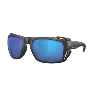 Costa King Tide 8 Sunglasses - Frame - Black Pearl/Lens Blue Mirror 580 Glass