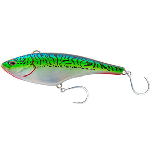 Nomad MadMacs High Speed Sinking Lure - 130mm 95g Silver Green Mackerel