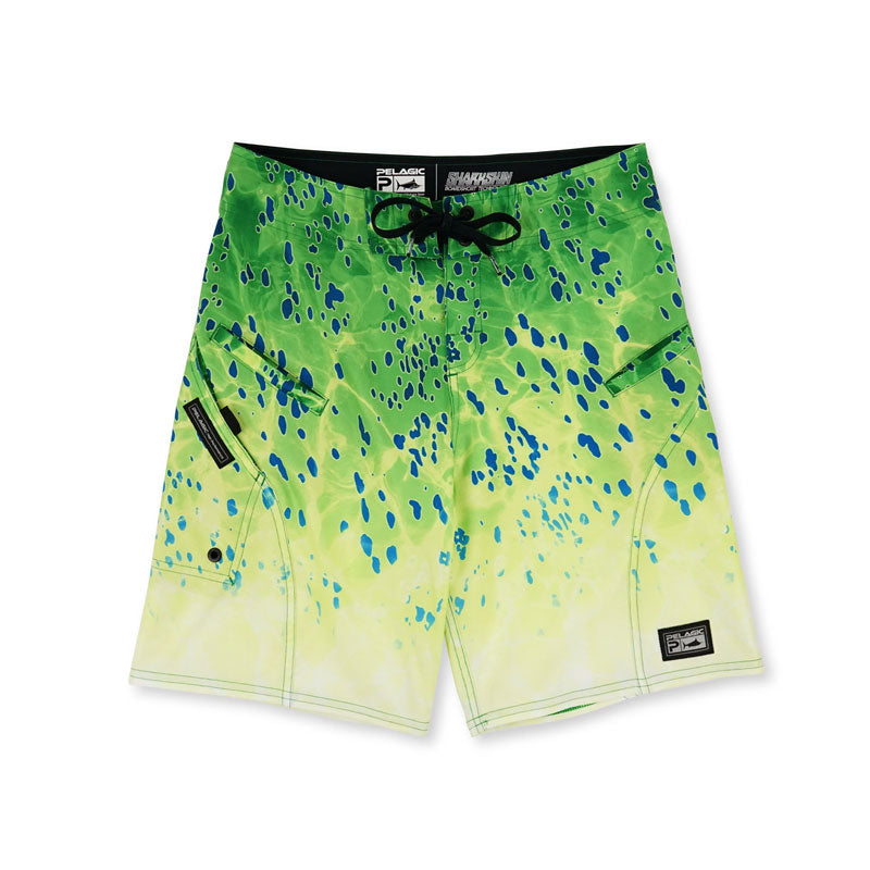 Pelagic Sharkskin Dorado Shorts - Dorado Green Waist 32"