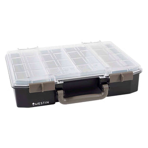 Westin W6 Lure Vault Tackle Boxes - Black/Clear 79 x 337 x 278 with 4 inserts