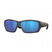 Costa Tuna Alley Sunglasses - Frame Matte Black - Lens Blue Mirror 580 Polycarbonate