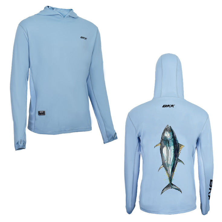 BKK Long Sleeve Performance UV Fishing Shirt with Hood