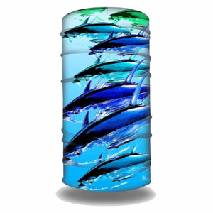 Bluefin Seamless UV Protective Face Shield & Neck Gaiter - Tuna Torrent