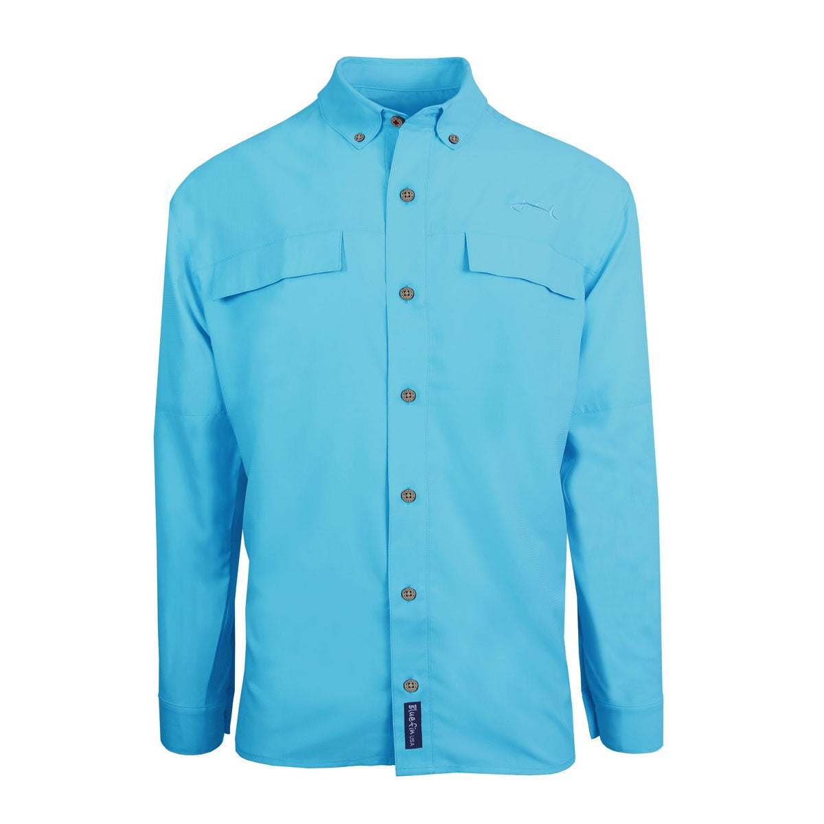 Bluefin Long Sleeve UV Protective Performance Sport Fishing Shirt