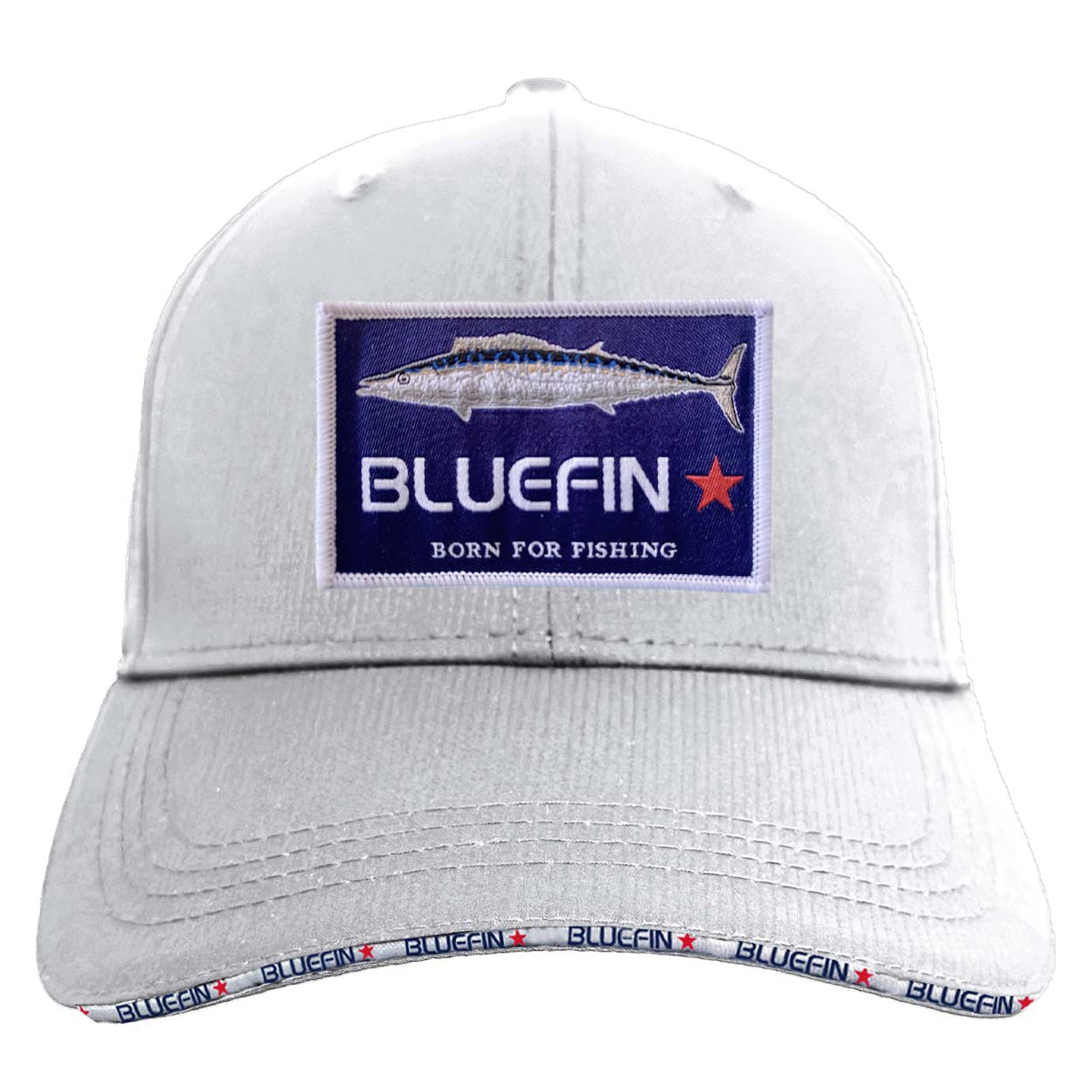 Bluefin Patch Fishing Cap / Hat - Bluefin Cap Grey Wahoo Patch