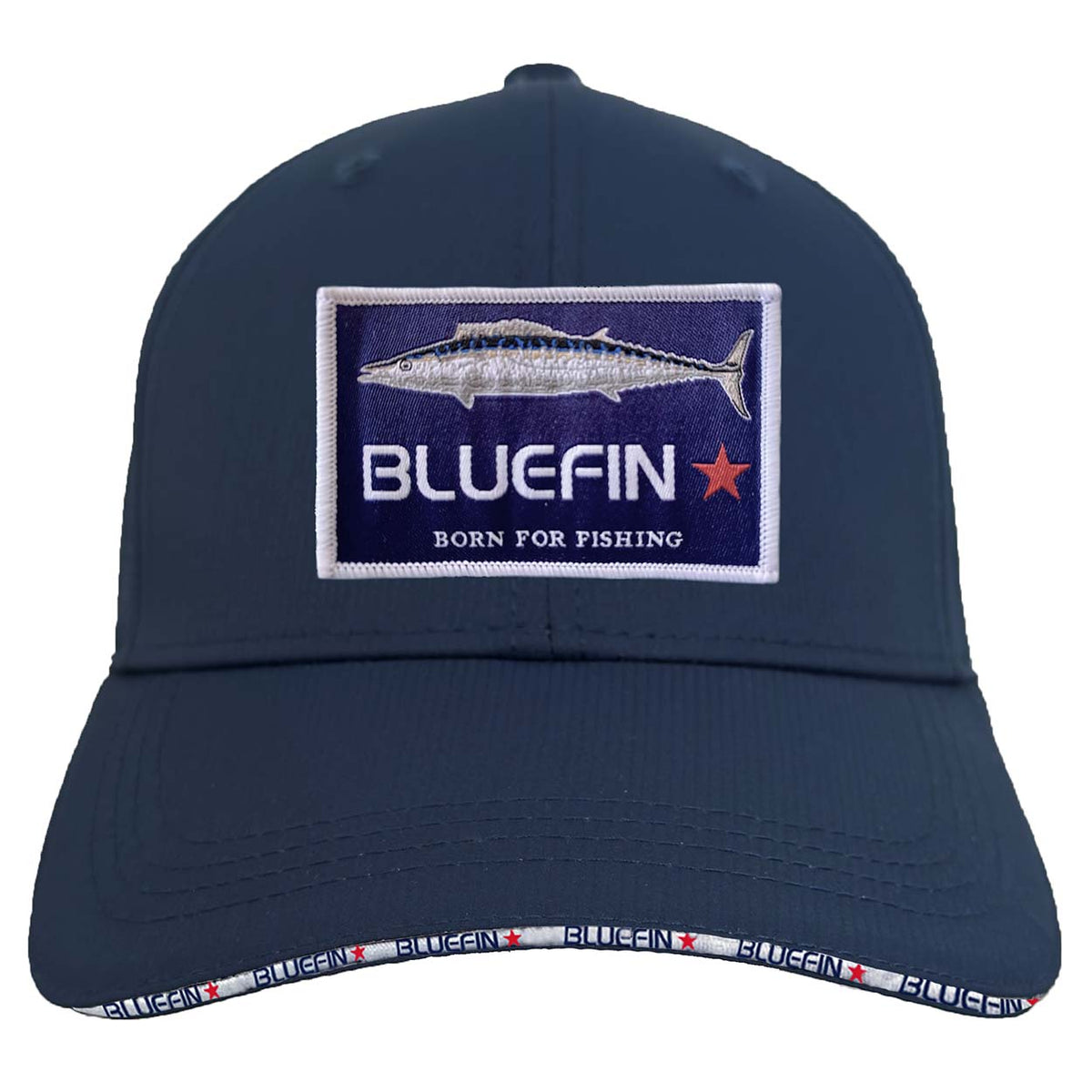 Bluefin Patch Fishing Cap / Hat - Bluefin Cap Navy Wahoo Patch