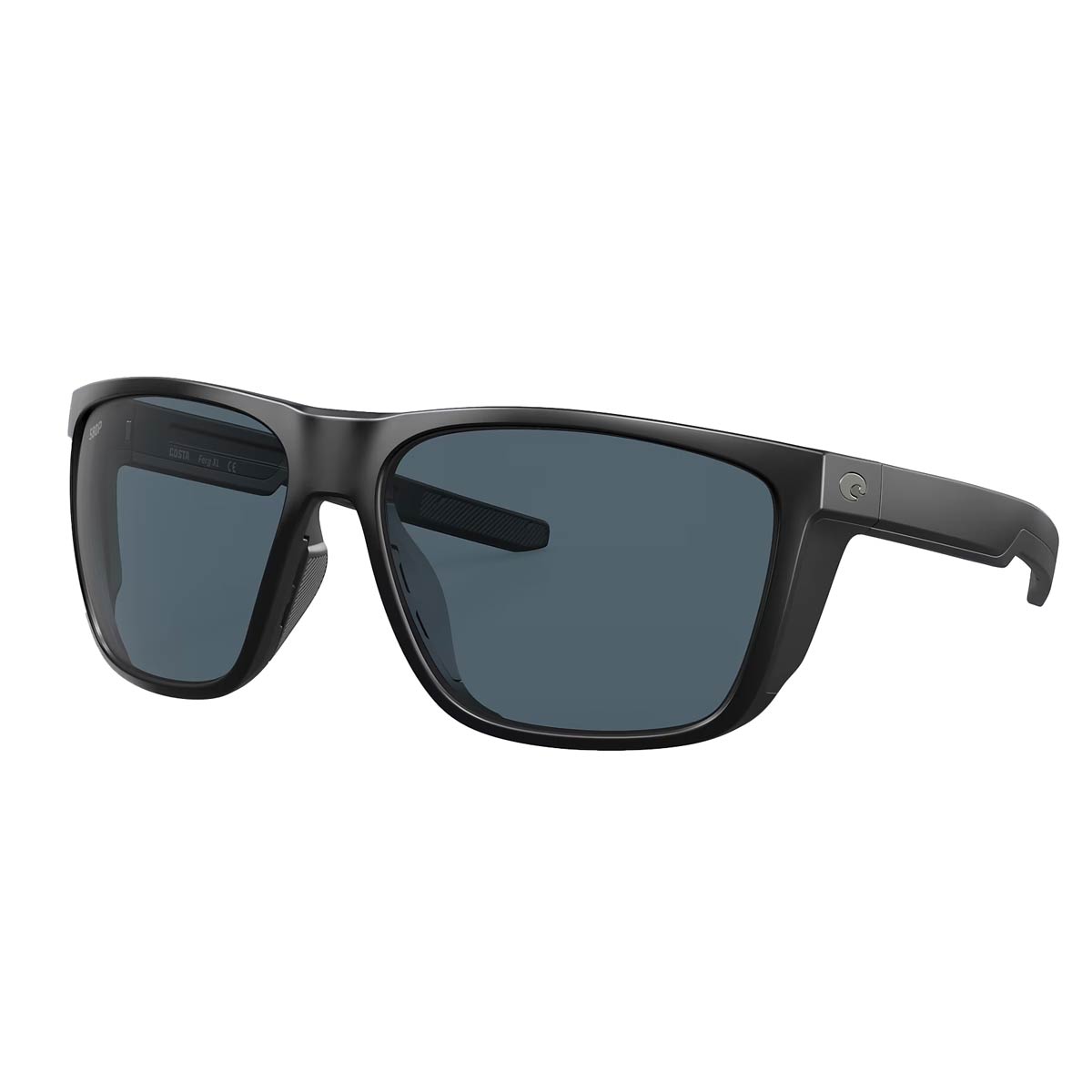 Costa Ferg XL Sunglasses - Frame Matte Black - Lens Gray 580 Polycarbonate
