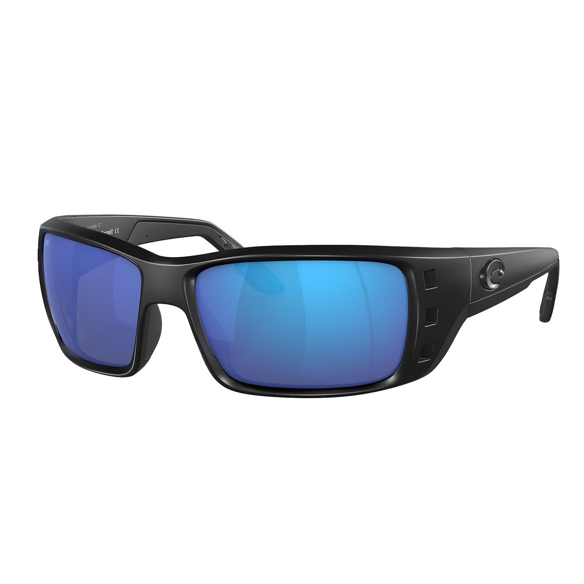 Costa Permit Sunglasses - Frame Blackout - Lens Blue Mirror 580 Glass