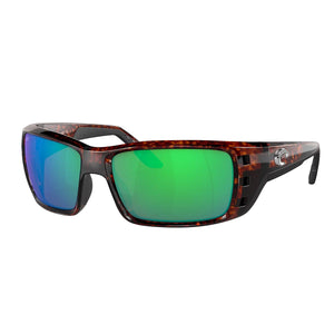 Costa Permit Sunglasses - Frame Tortoise - Lens Green Mirror 580 Glass