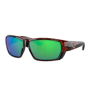 Costa Tuna Alley Sunglasses - Frame Tortoise - Lens Green Mirror 580 Polycarbonate