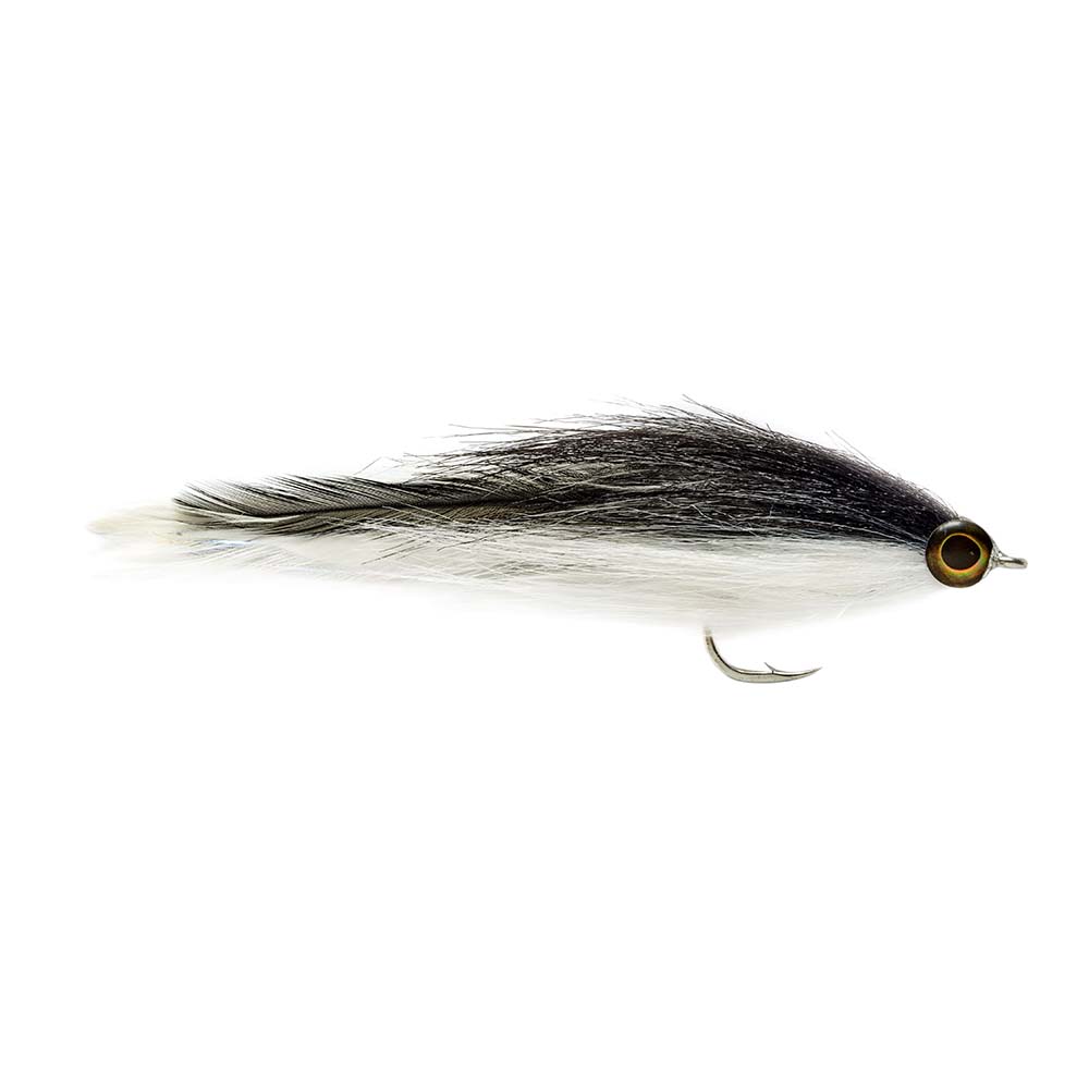 Fulling Mill T2 Brushy Fly - 4/0 Black and White