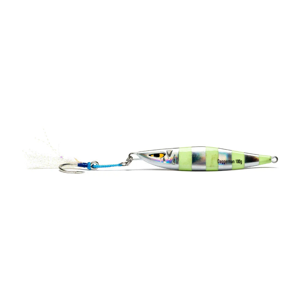 Mustad Daggerman Jigs - 100g Full Chrome