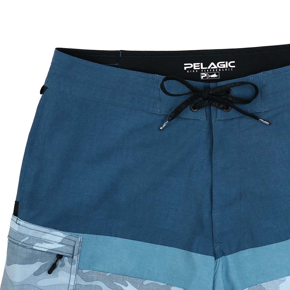 Pelagic Blue Water Camo Fishing Shorts