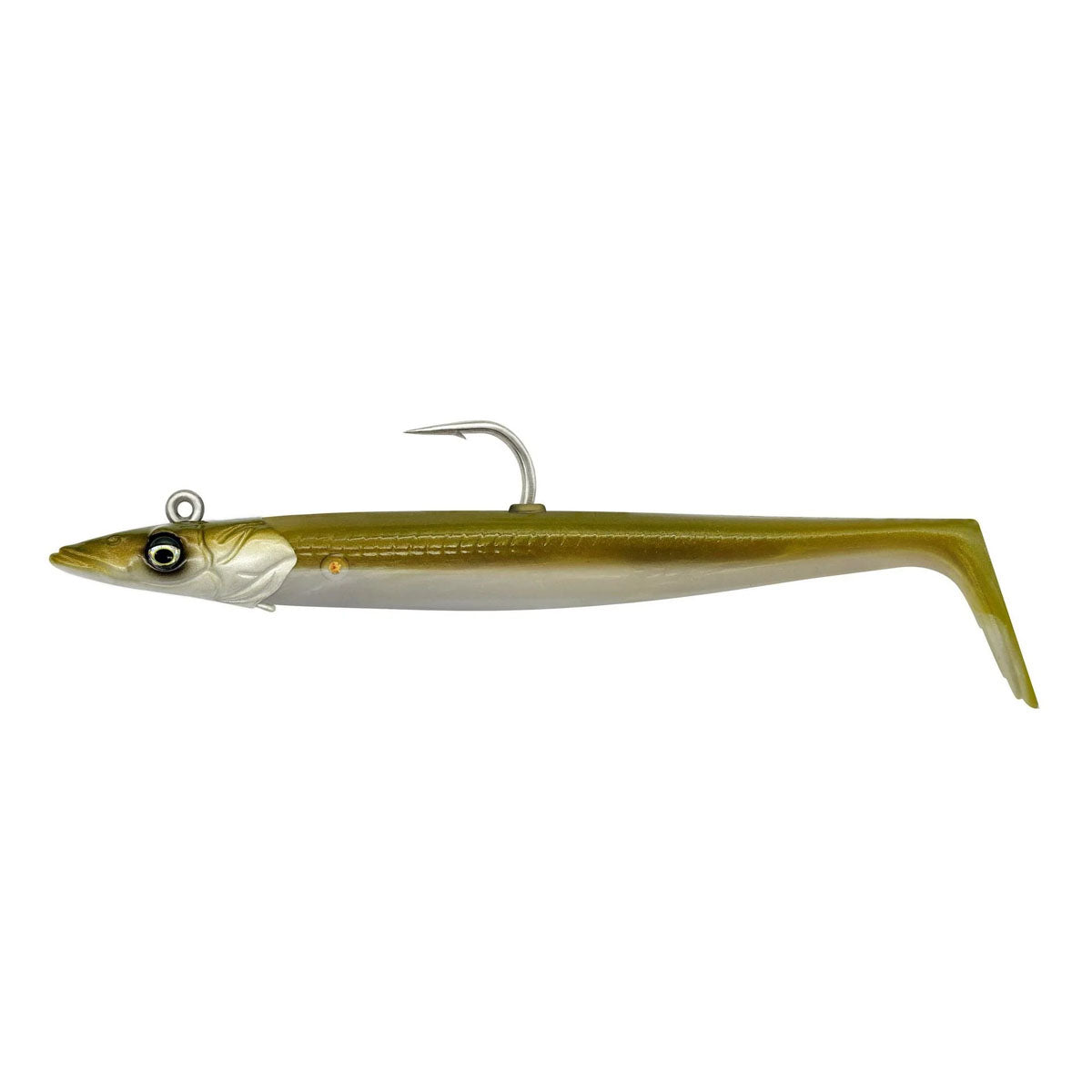 Savage Gear Sandeel V2 Lure - 12cm 22g S Khaki 2+1