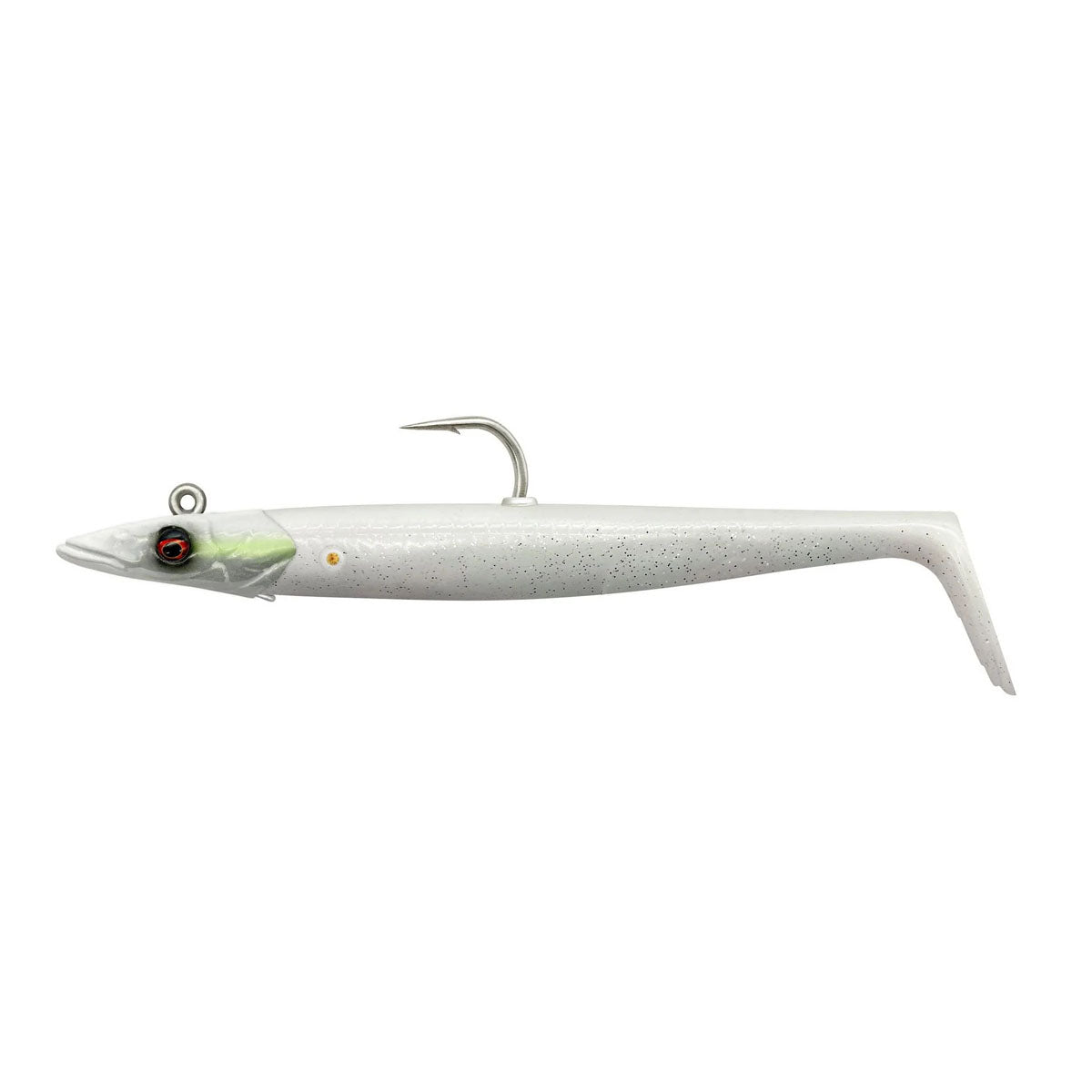 Savage Gear Sandeel V2 Lure - 12cm 22g S White Pearl Silver 2+1