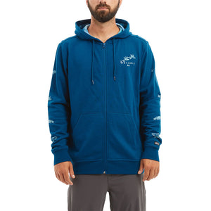 Pelagic Northlake Gyotaku Zip Fleece Hoodie