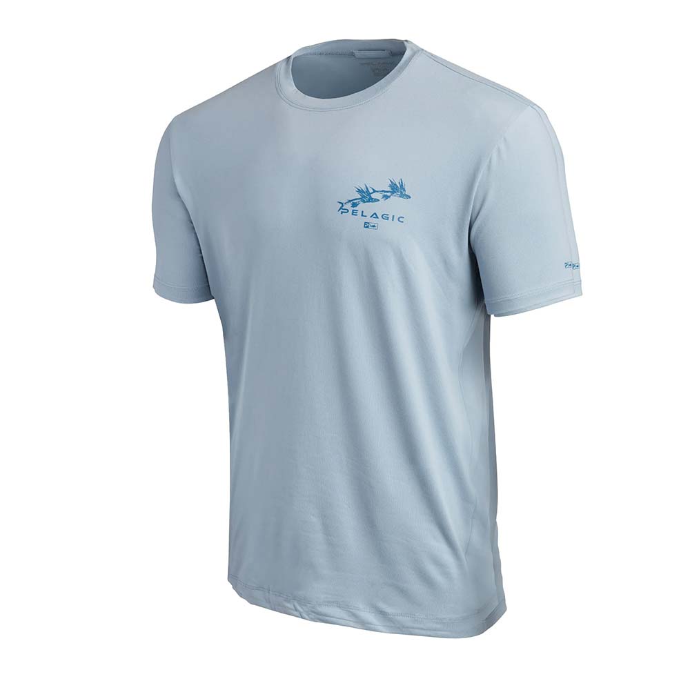 Pelagic Stratos Gyotaku Marlin Performance T-Shirt - Rok Max