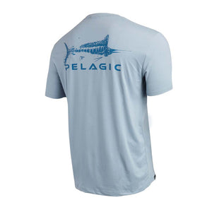 Pelagic Stratos Gyotaku Marlin Short Sleeve Performance T-Shirt