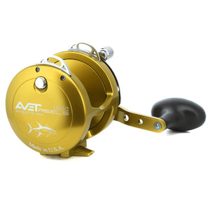 Avet HX 5/2 Two-Speed Fishing Reel - Gold Right Hand