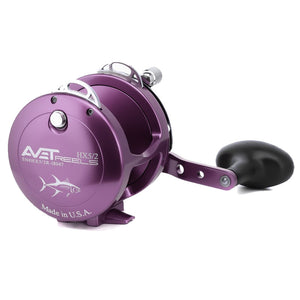 Avet HX 5/2 Two-Speed Fishing Reel - Purple Right Hand