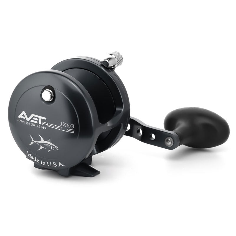 Avet G2 JX 6/3 Two Speed Fishing Reels - Black Right Hand