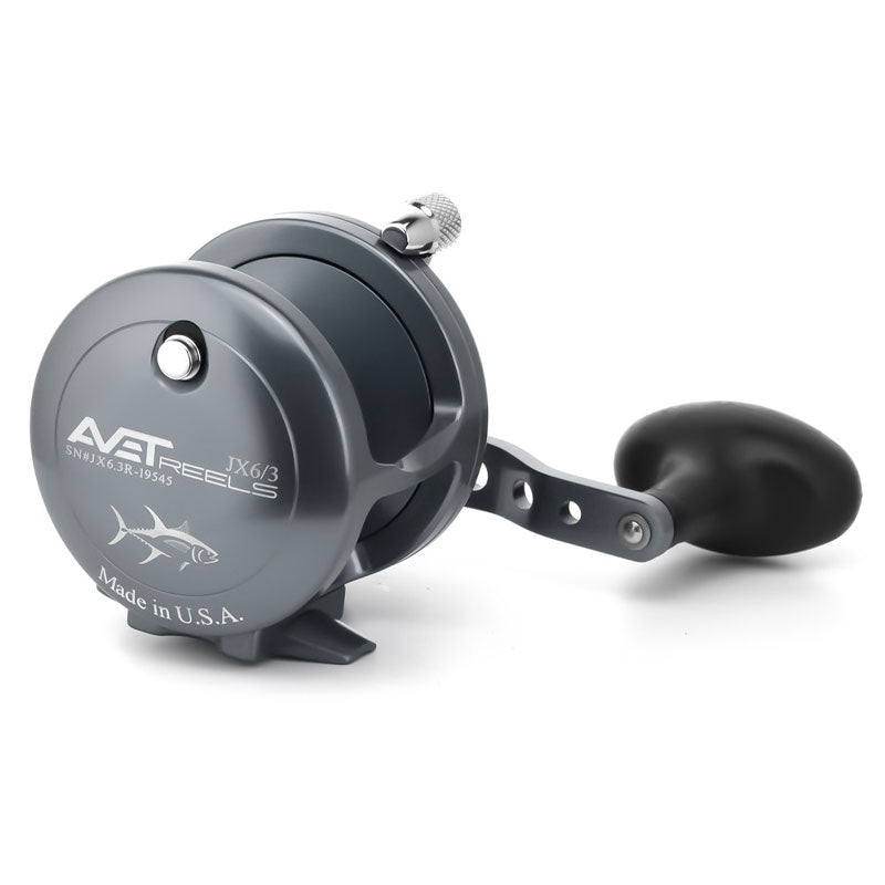 Avet G2 JX 6/3 Two Speed Fishing Reels - Gunmetal Grey Right Hand