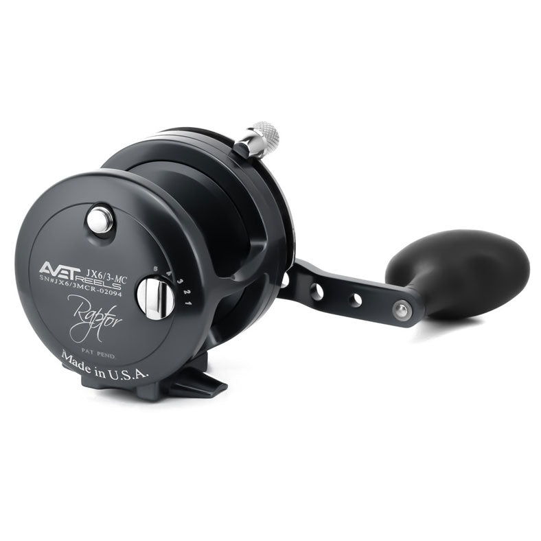 Avet JX Raptor 6/3 Two-Speed Magic Cast Reel - Black Right Hand