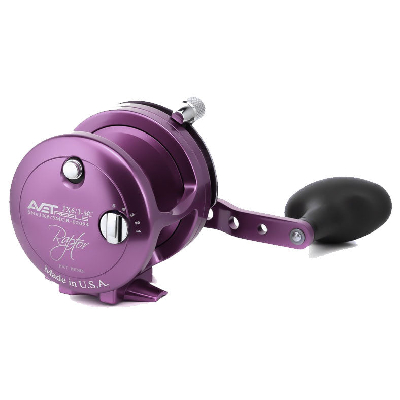 Avet JX Raptor 6/3 Two-Speed Magic Cast Reel - Purple Right Hand