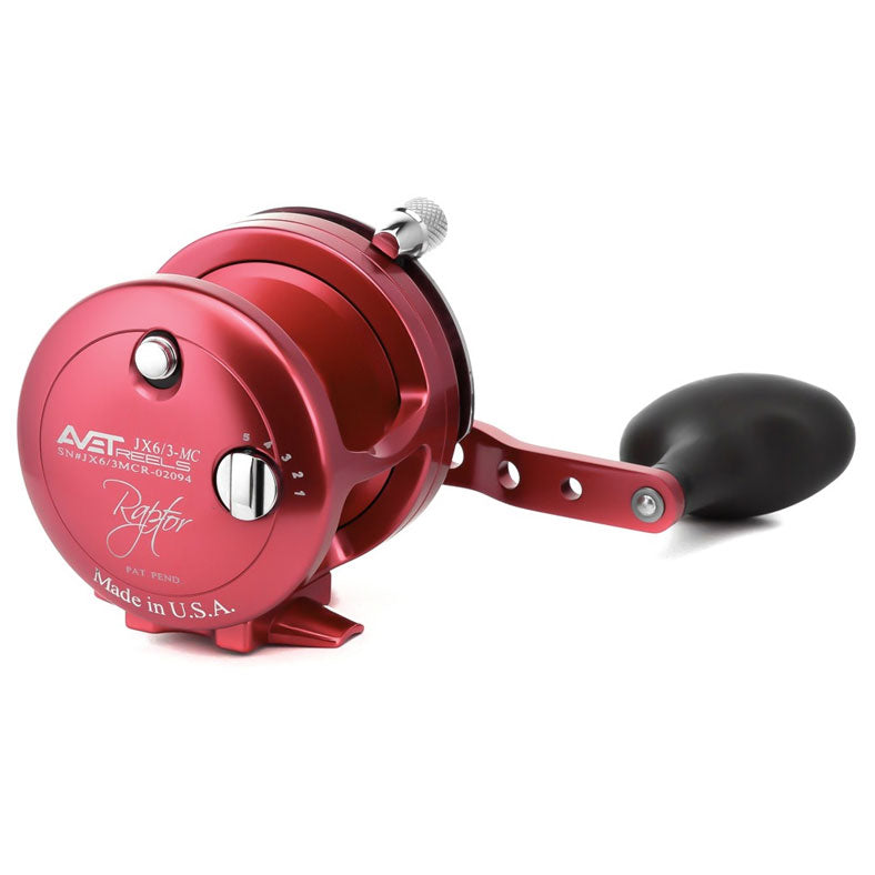 Avet JX Raptor 6/3 Two-Speed Magic Cast Reel - Red Right Hand