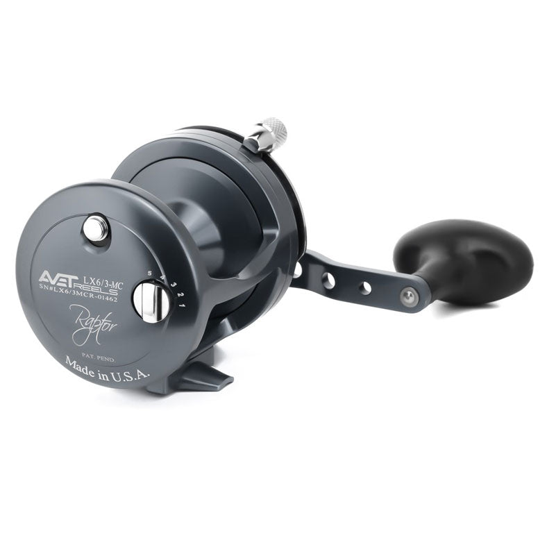 Avet LX Raptor 6/3 Classic Two-Speed Magic Cast Reel - Gunmetal Grey Right Hand