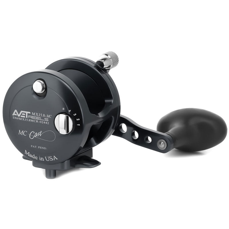 Avet G2 MXJ 5.8 Magic Cast Fishing Reel - No Glide Plate - Black Right Hand