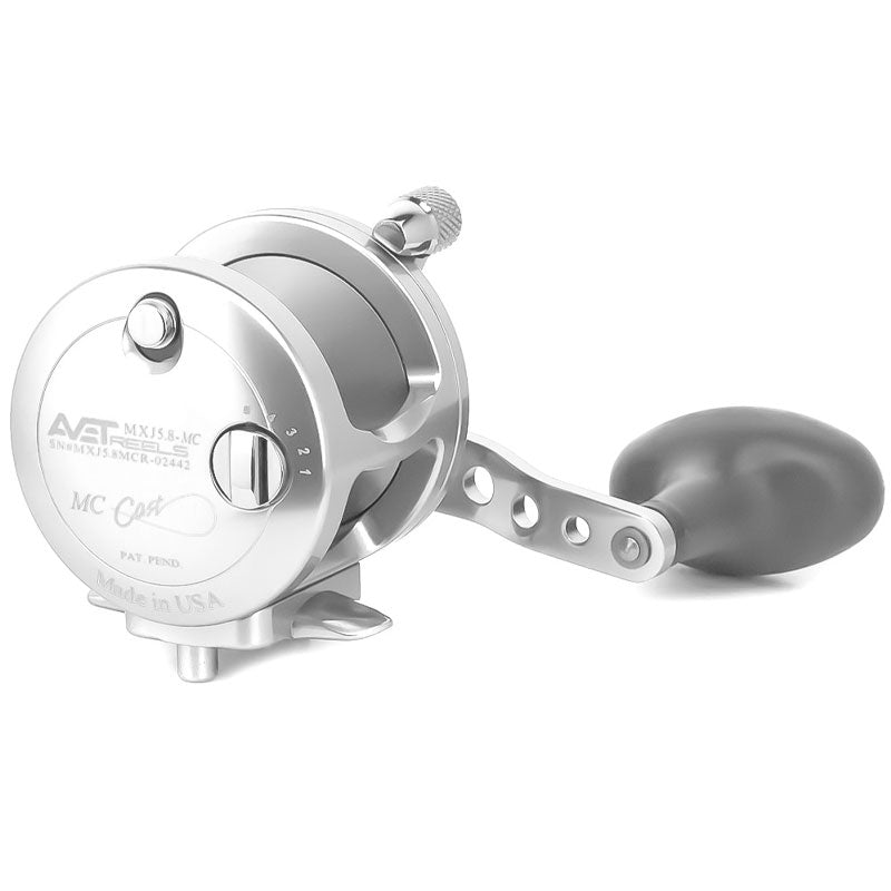 Avet G2 MXJ 5.8 Magic Cast Fishing Reel - No Glide Plate - Silver Right Hand