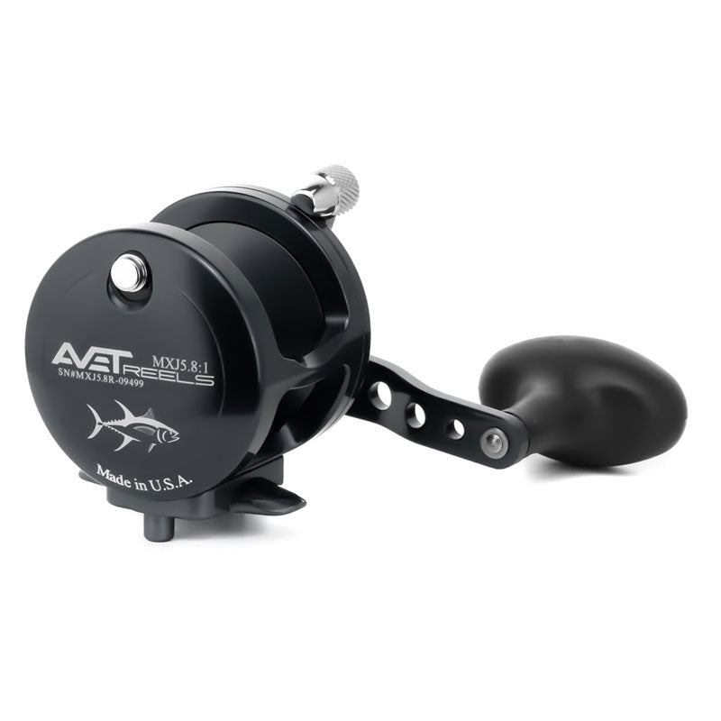 Avet G2 MXJ 5.8 Fishing Reel - No Glide Plate - Black Right Hand