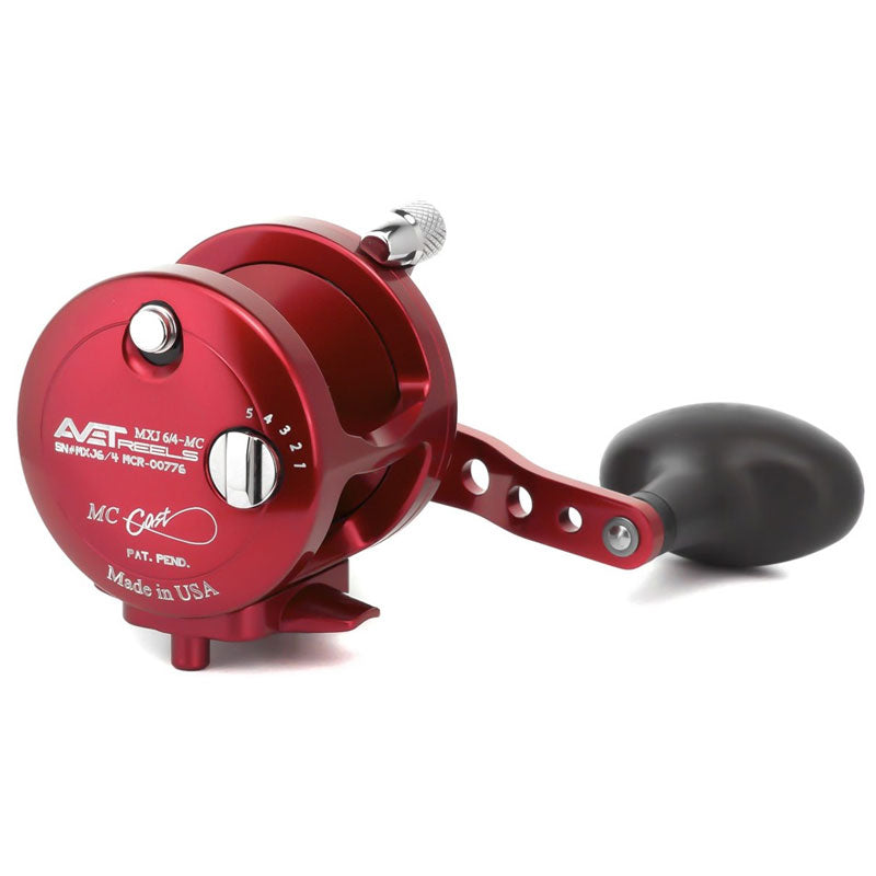 Avet G2 MXJ 6/4 Two Speed Magic Cast Fishing Reel - No Glide Plate - Red Right Hand