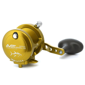 Avet G2 MXJ 6/4 Two Speed Fishing Reel - No Glide Plate - Gold Right Hand