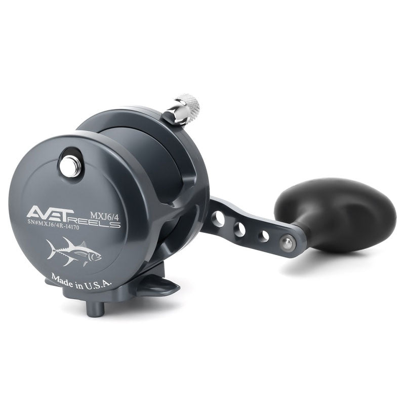 Avet G2 MXJ 6/4 Two Speed Fishing Reel - No Glide Plate - Gunmetal Grey Right Hand