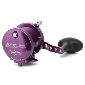 Avet G2 MXJ 6/4 Two Speed Fishing Reel - No Glide Plate - Purple Right Hand