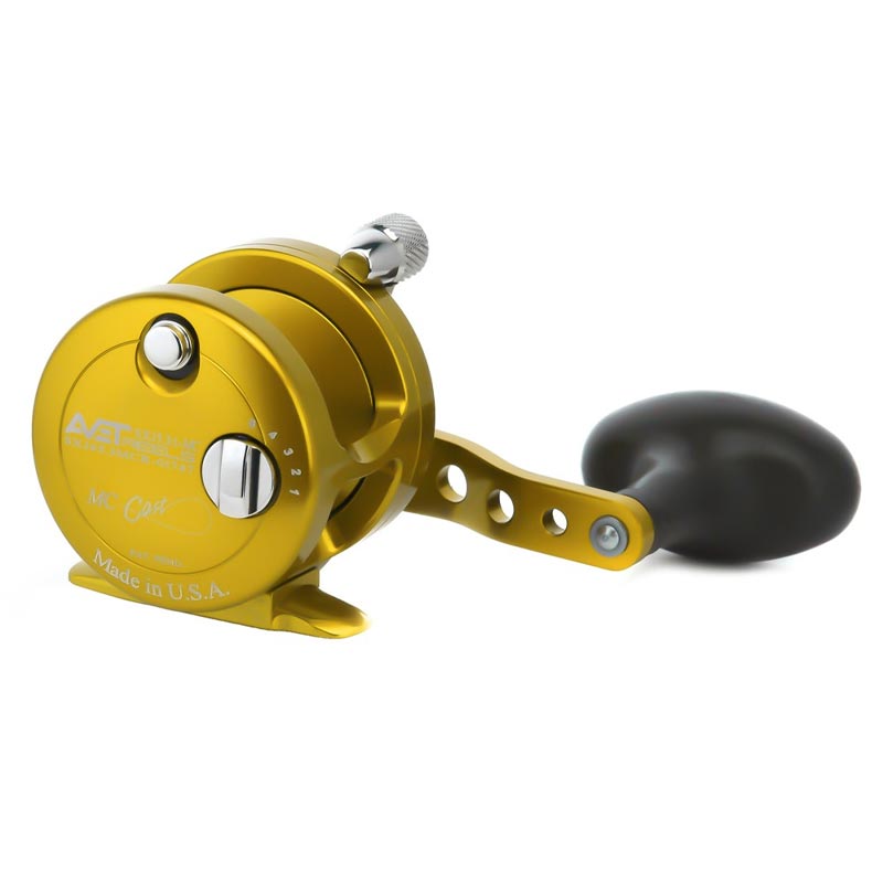 Avet G2 SXJ 5.3 (Narrow Spool) Magic Cast Fishing Reel - No Glide Plate - Gold Right Hand